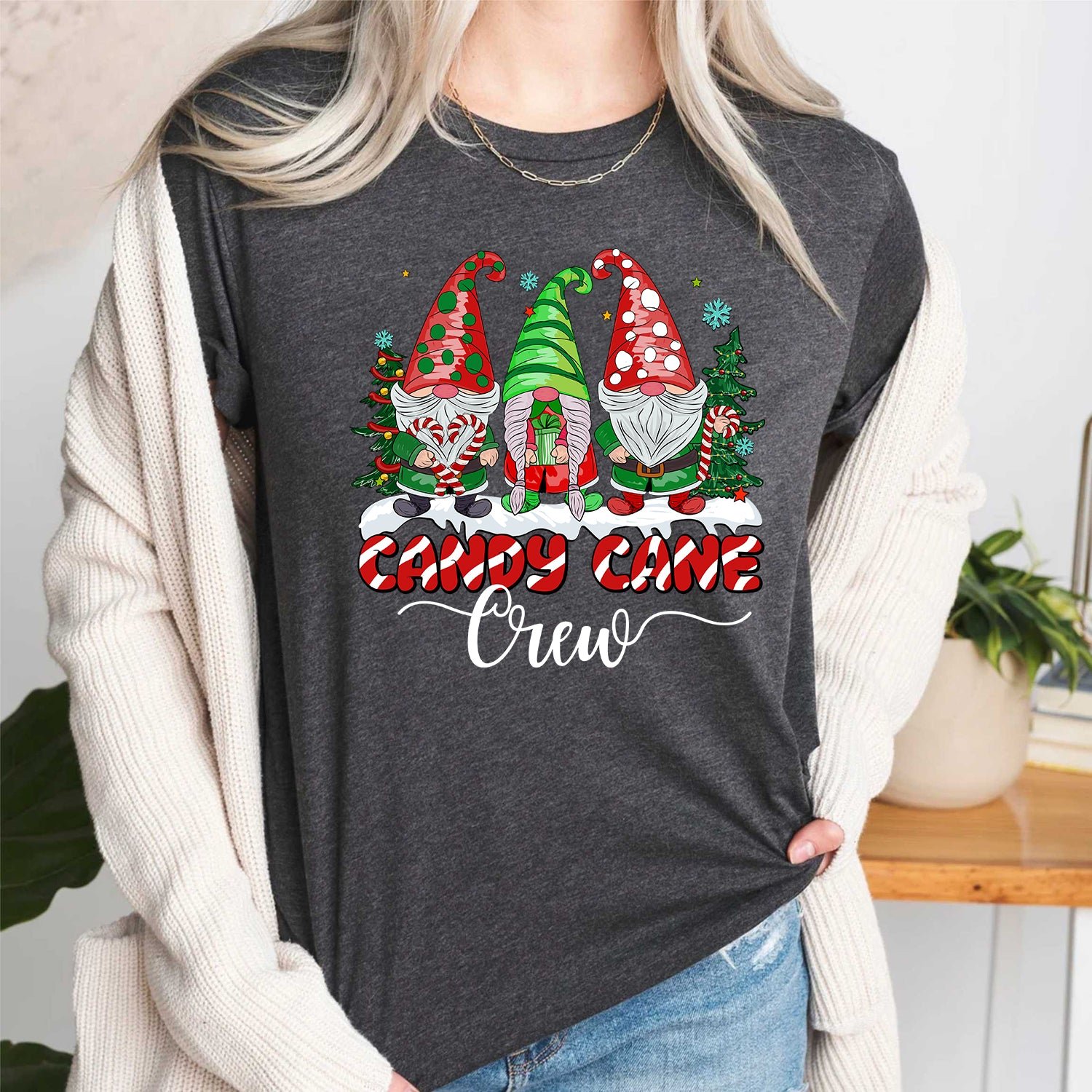 Candy Cane Crew T Shirt