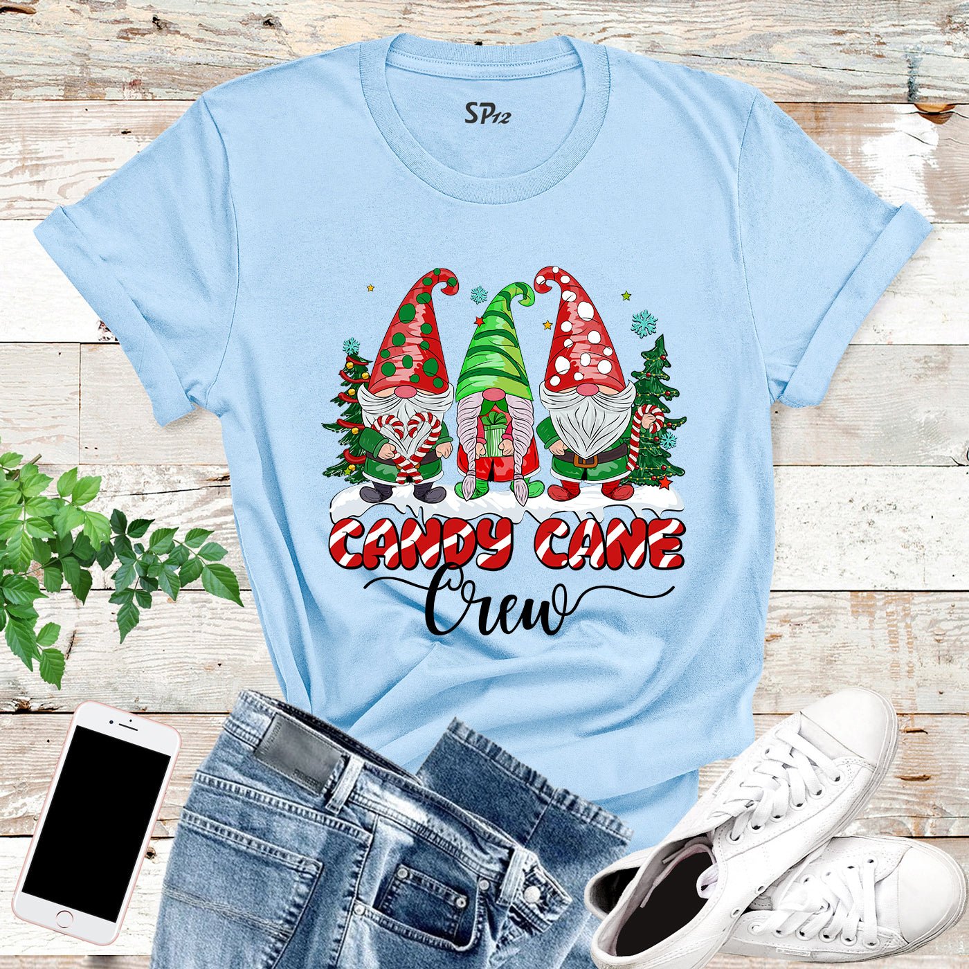 Candy Cane Crew T Shirt - Image 7