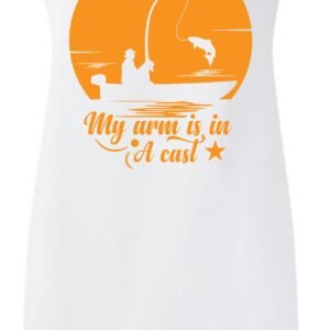 Can't Work Today My Arm is in a Cast Custom Fishing Fathers Day Apron