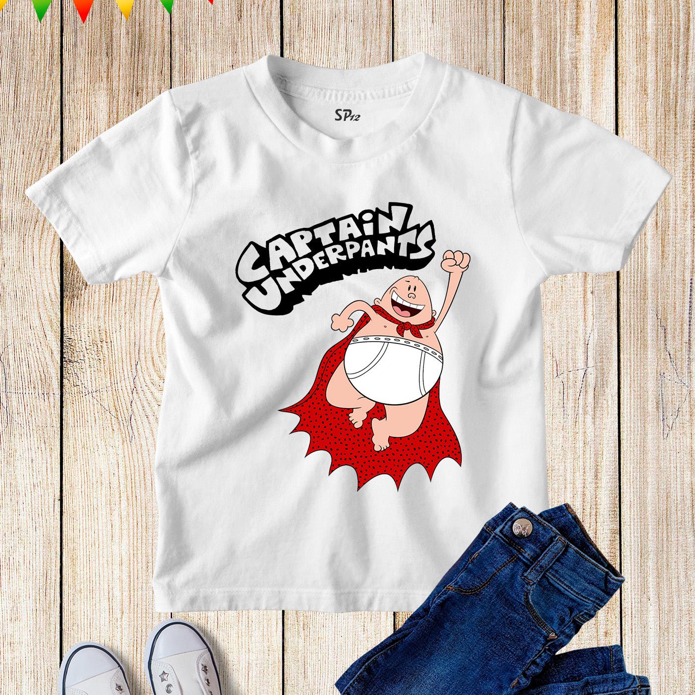 Captain Underpants Kids World Book Day T Shirt