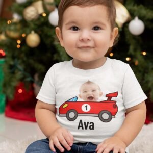 1st Birthday Custom Racing Car T Shirt