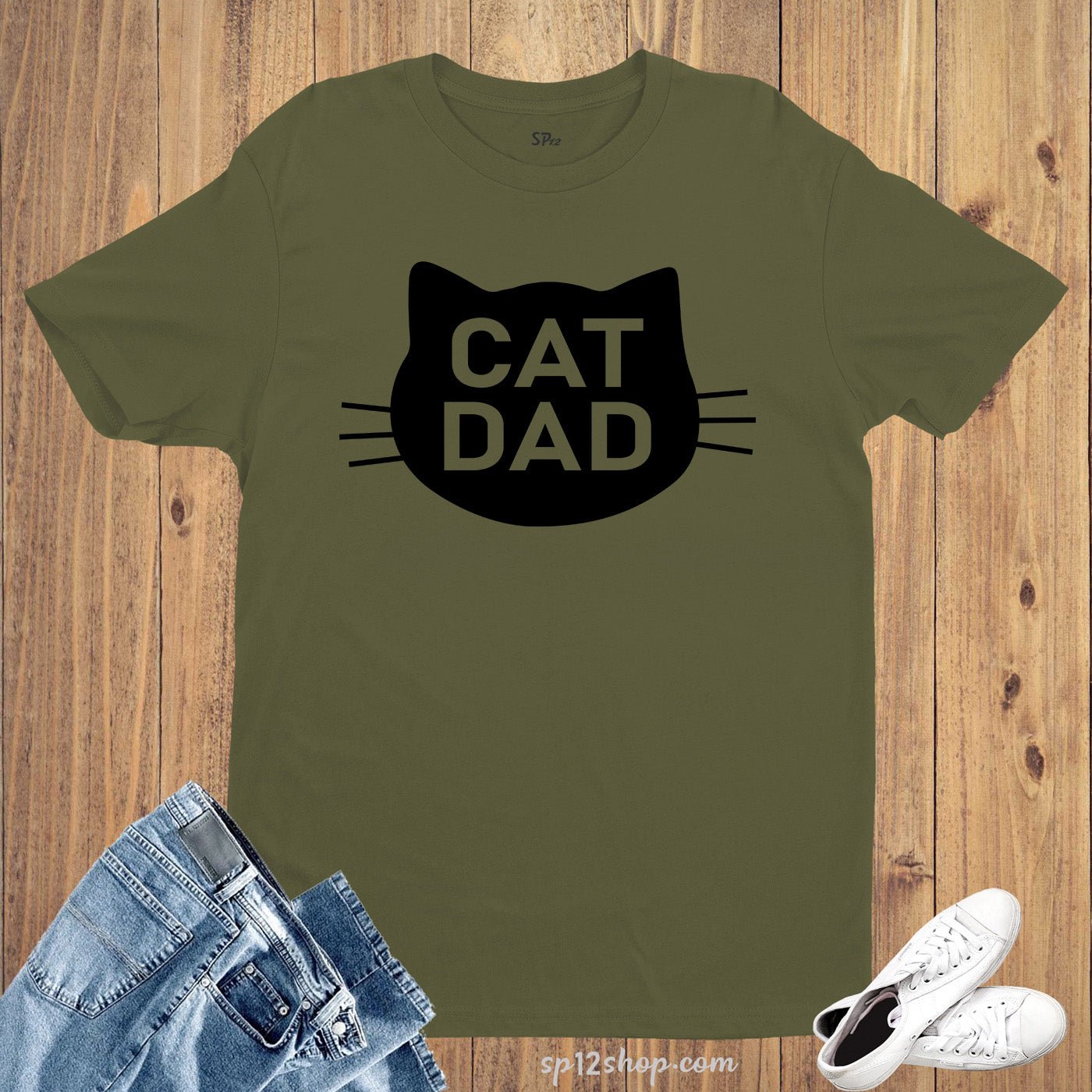 Cat Dad T Shirt