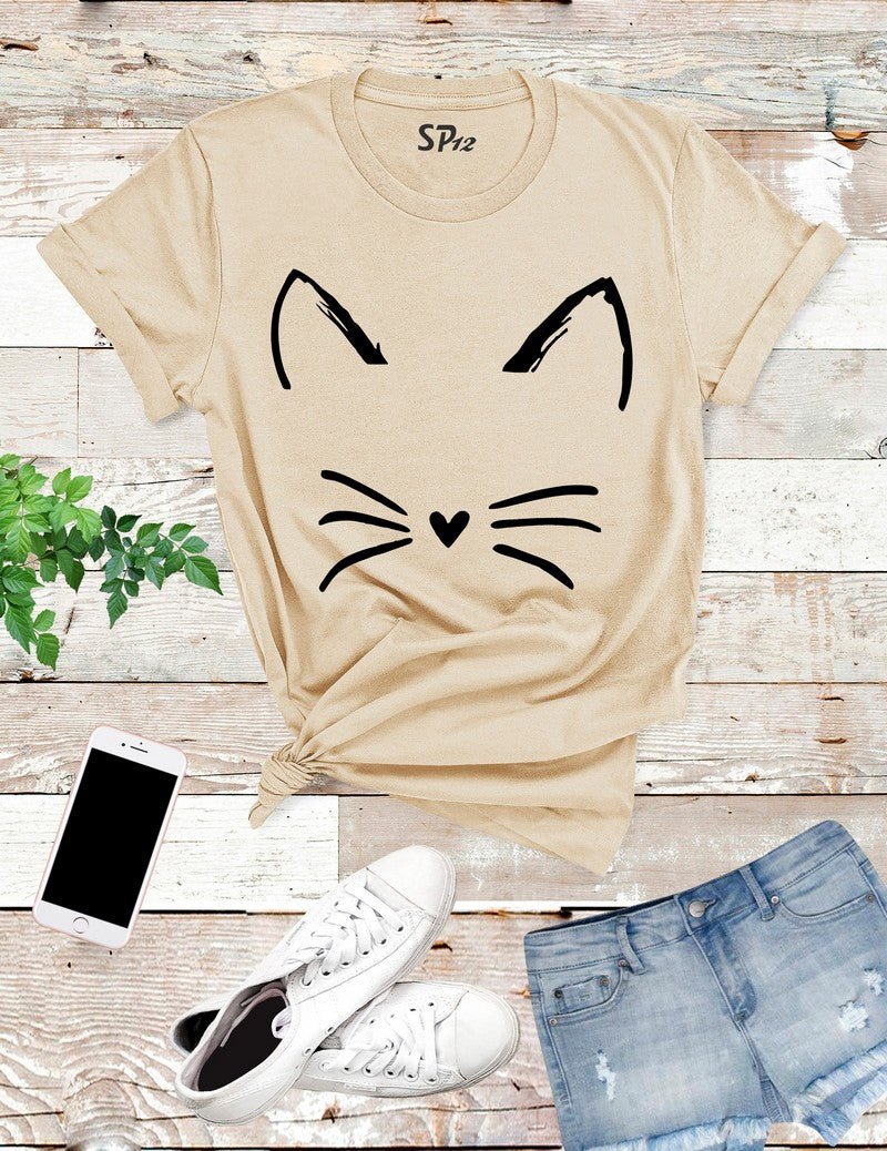 Cat Face T Shirt
