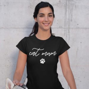 Cat Lover Mum T Shirt