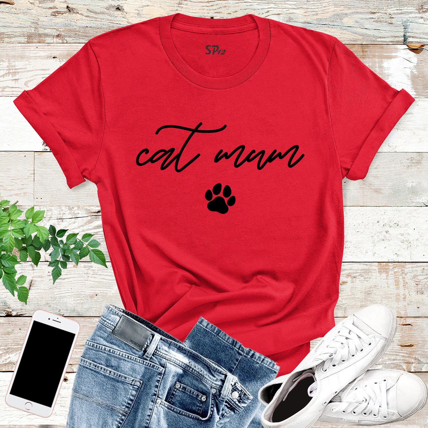 Cat Lover Mum T Shirt