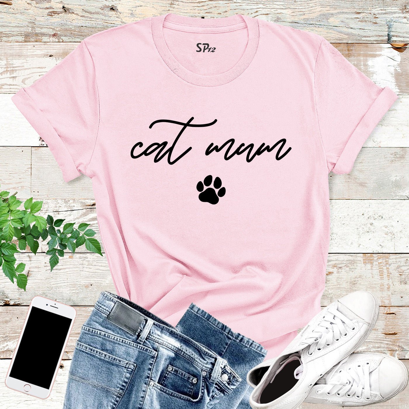 Cat Lover Mum T Shirt
