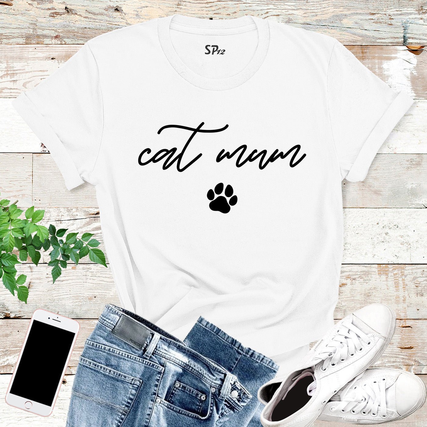 Cat Lover Mum T Shirt
