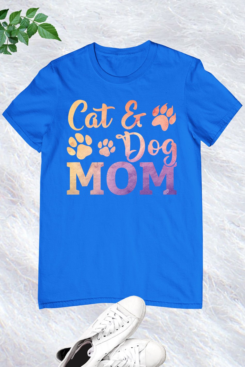 Cute Cat and Dog Mom T-shirt