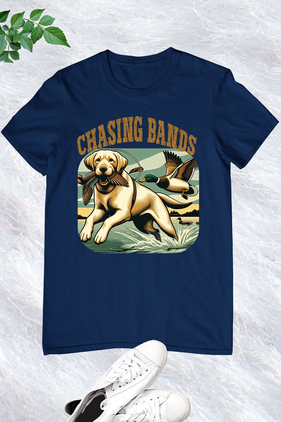 Chasing Bands Duck Hunting Labrador Gun Dog T Shirt - Image 4
