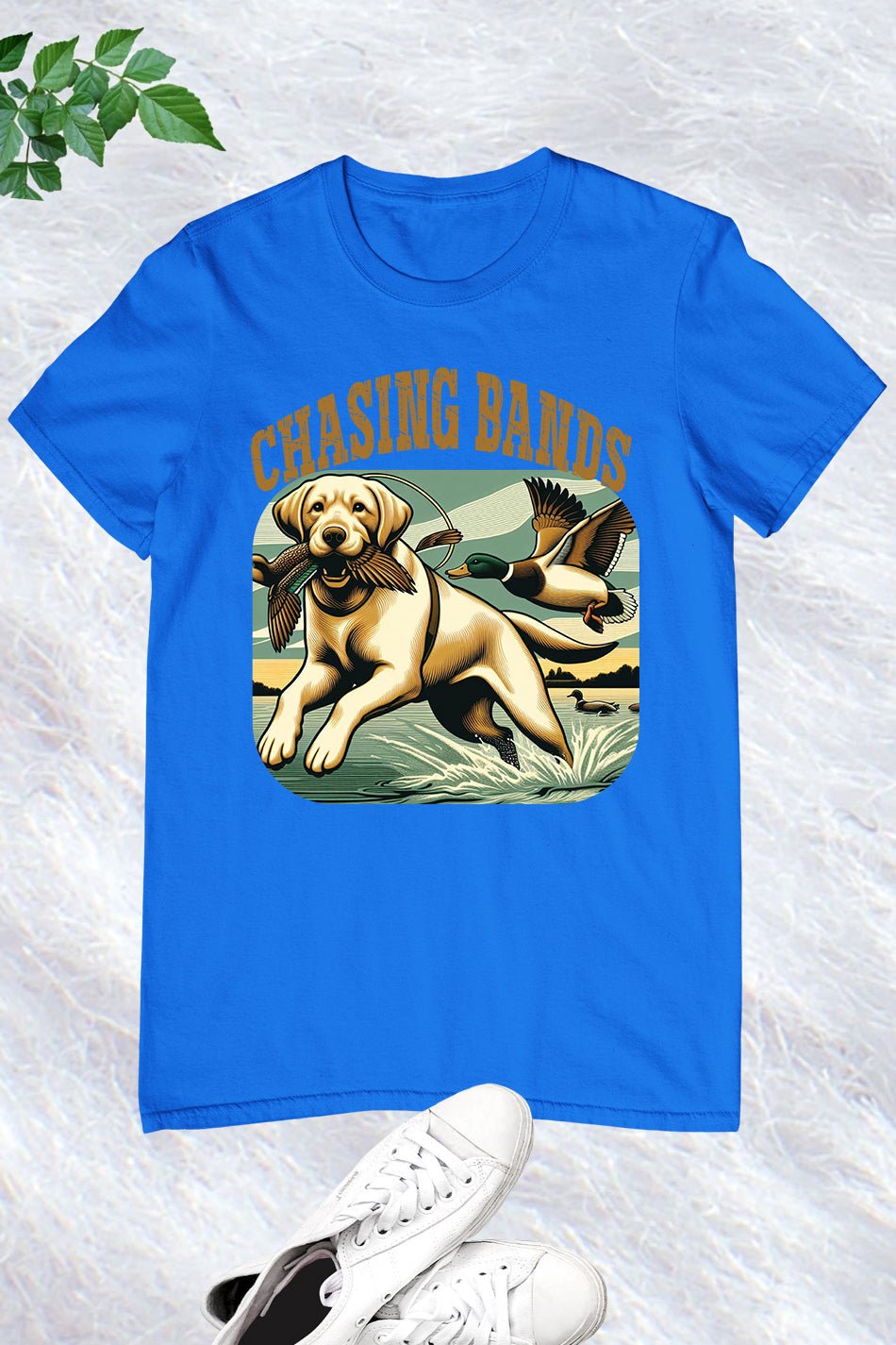 Chasing Bands Duck Hunting Labrador Gun Dog T Shirt - Image 5