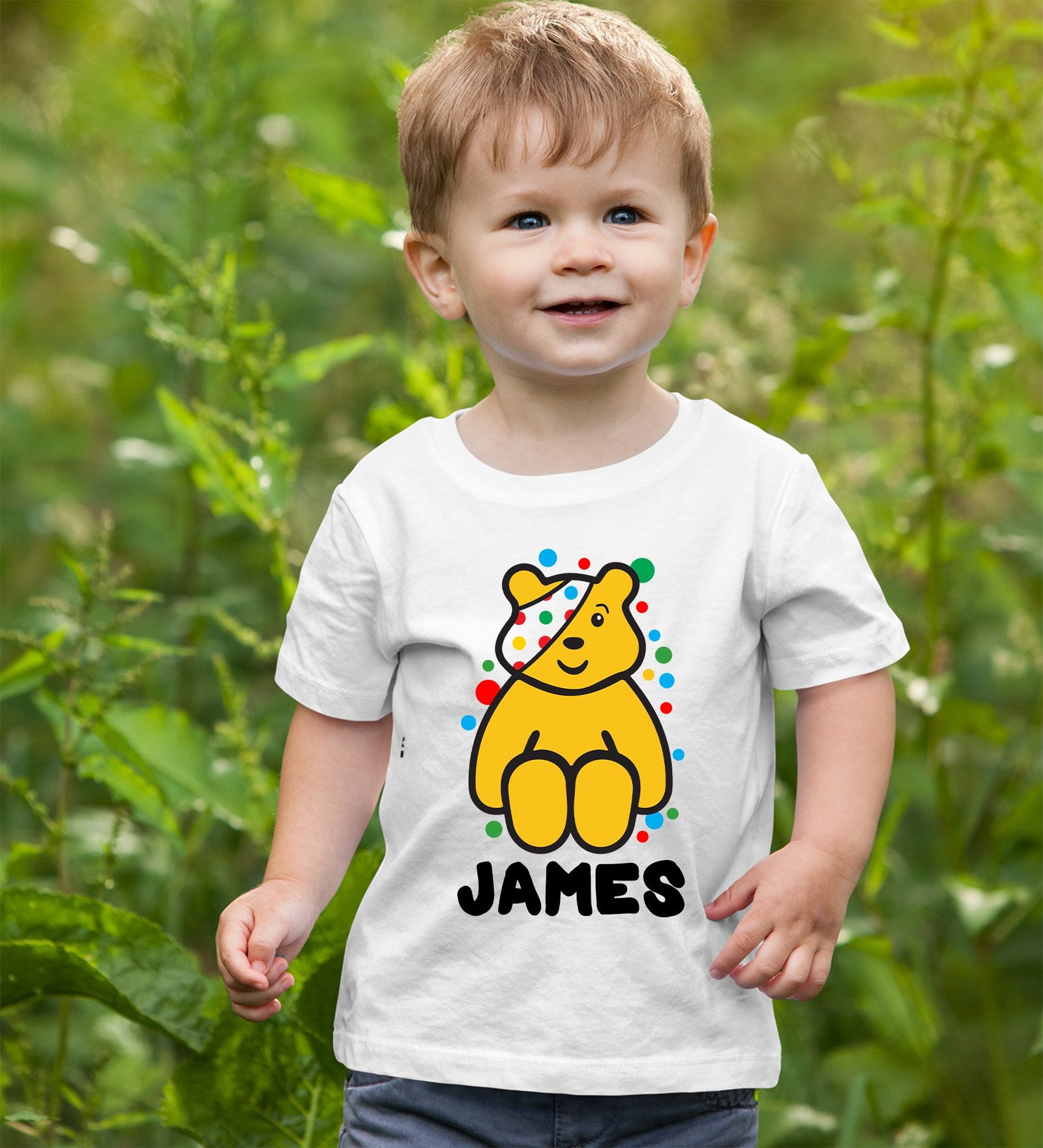 Children In Need Persnalised Pudsey Bear T Shirt