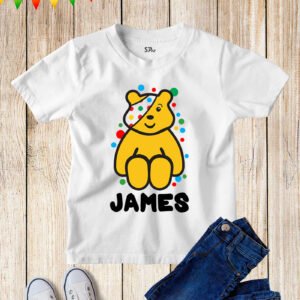 Children In Need Persnalised Pudsey Bear T Shirt