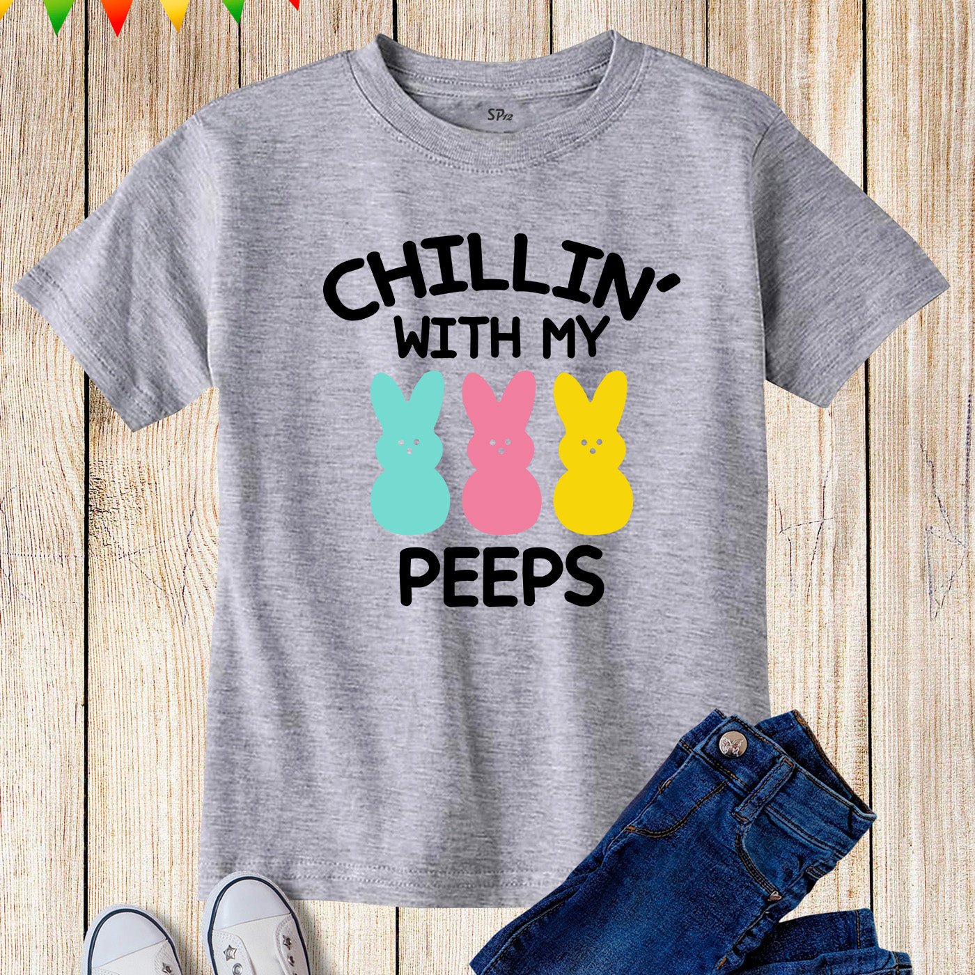 Chillin With My Peeps Kids T Shirt - Image 3