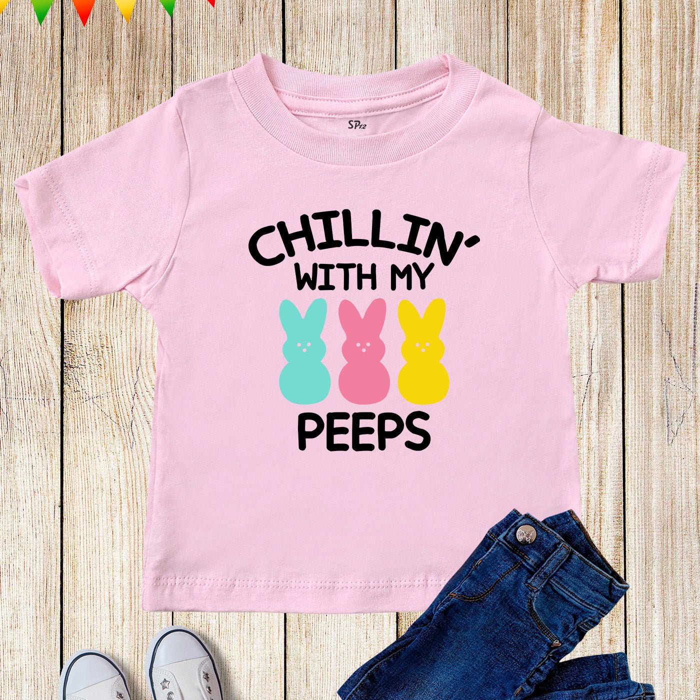 Chillin With My Peeps Kids T Shirt - Image 4