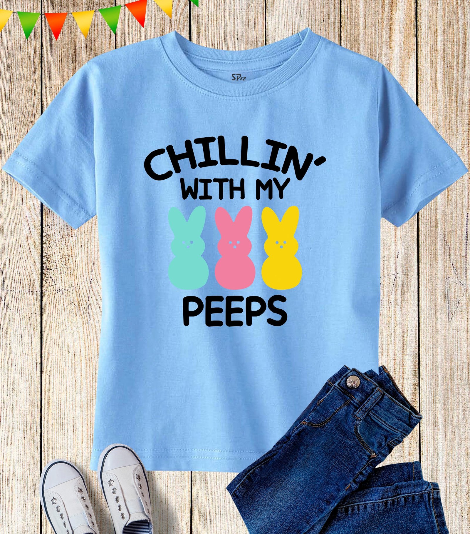 Chillin With My Peeps Kids T Shirt - Image 5