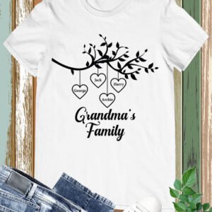 Custom Grandma's Family T Shirt