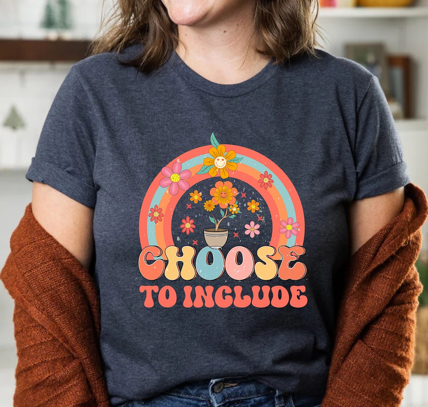 Choose to Include Special Education Autism Awareness Teachers T-Shirts - Image 3