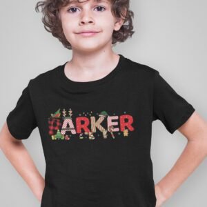Custom Boys Christmas T Shirt With Name