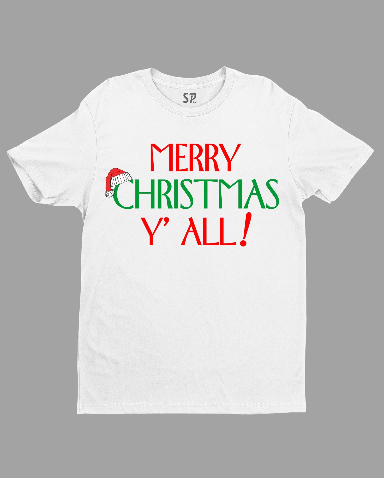 Christian T Shirt Merry Christmas Y' All Holiday