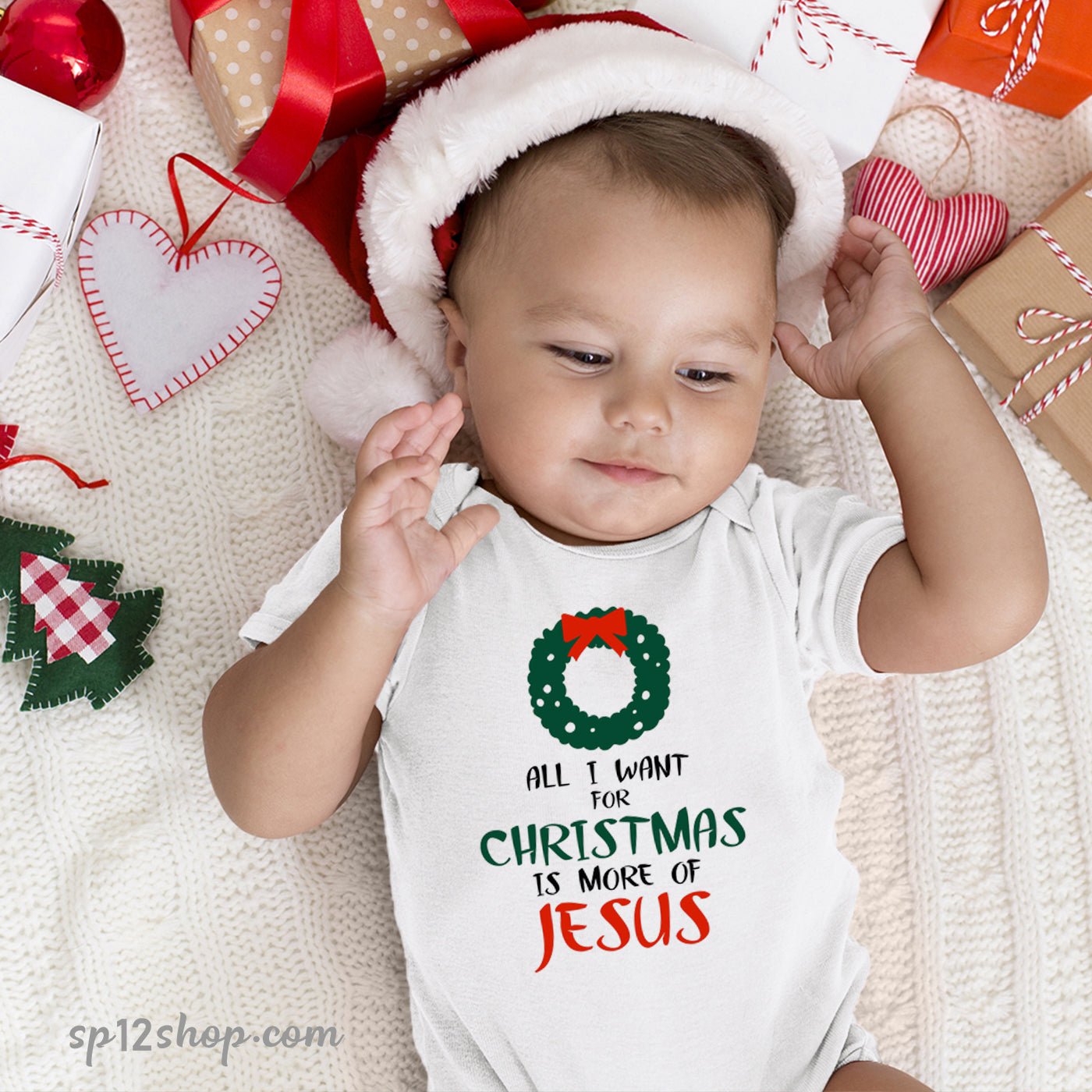 Christmas Is More Of Jesus Friend Gift Baby Bodysuit