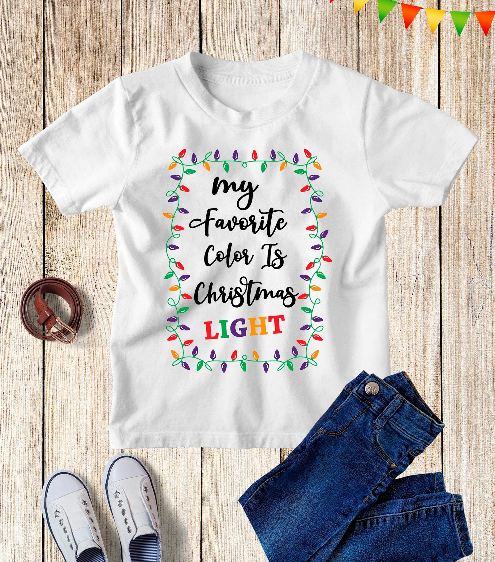 Christmas Light Kids T Shirt