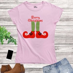  Christmas Women T Shirt Elf Shoes Merry Christmas Tshirt Tee