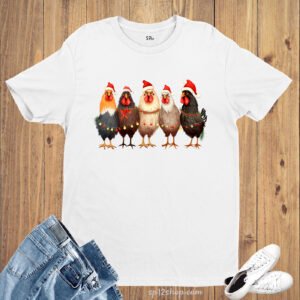 Christmas Chicken Funny T Shirt