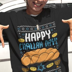 Happy Challah Days Hanukkah Sweater