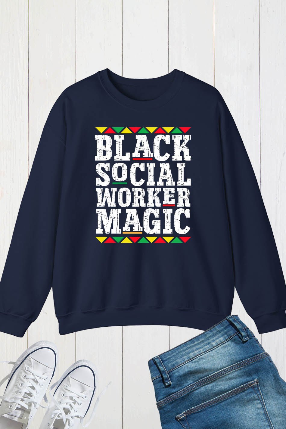 Black Social Worker Sweatshirt - Image 6