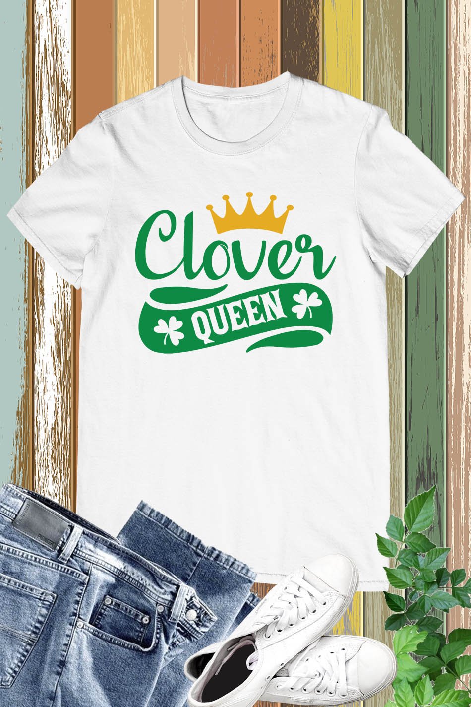 Clover Queen Paddys T Shirt