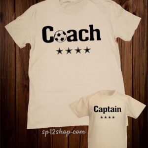 Daddy Daughter Father Son Matching T shirt Coach Captain Football