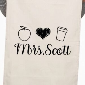 Canvas Custom Teacher Appreciation Thank You Gift Kitchen Table Tea Towel