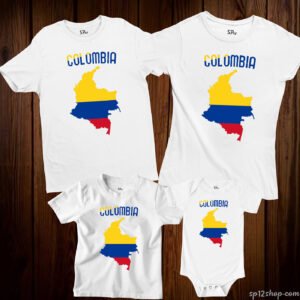 Colombia Flag T Shirt Olympics FIFA World Cup Country Flag Tee Shirt