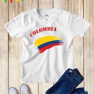 Colombia Kids Patriotic T Shirt