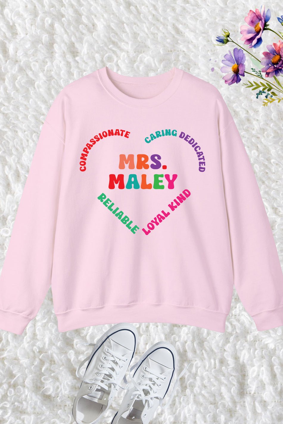 Custom Teacher Definition Caring Dedicated Sweatshirt