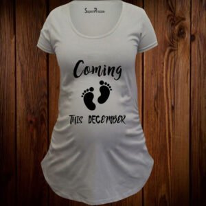Coming This December Maternity T Shirt