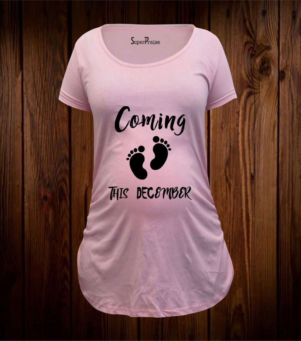 Coming This December Maternity T Shirt