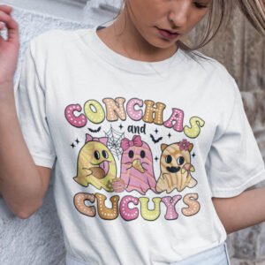 Conchas and Cucuys Ghost Halloween Shirt