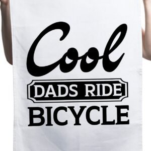 Cool Dads Rides Bicycle Custom Fathers Day Kitchen Table Tea Towel