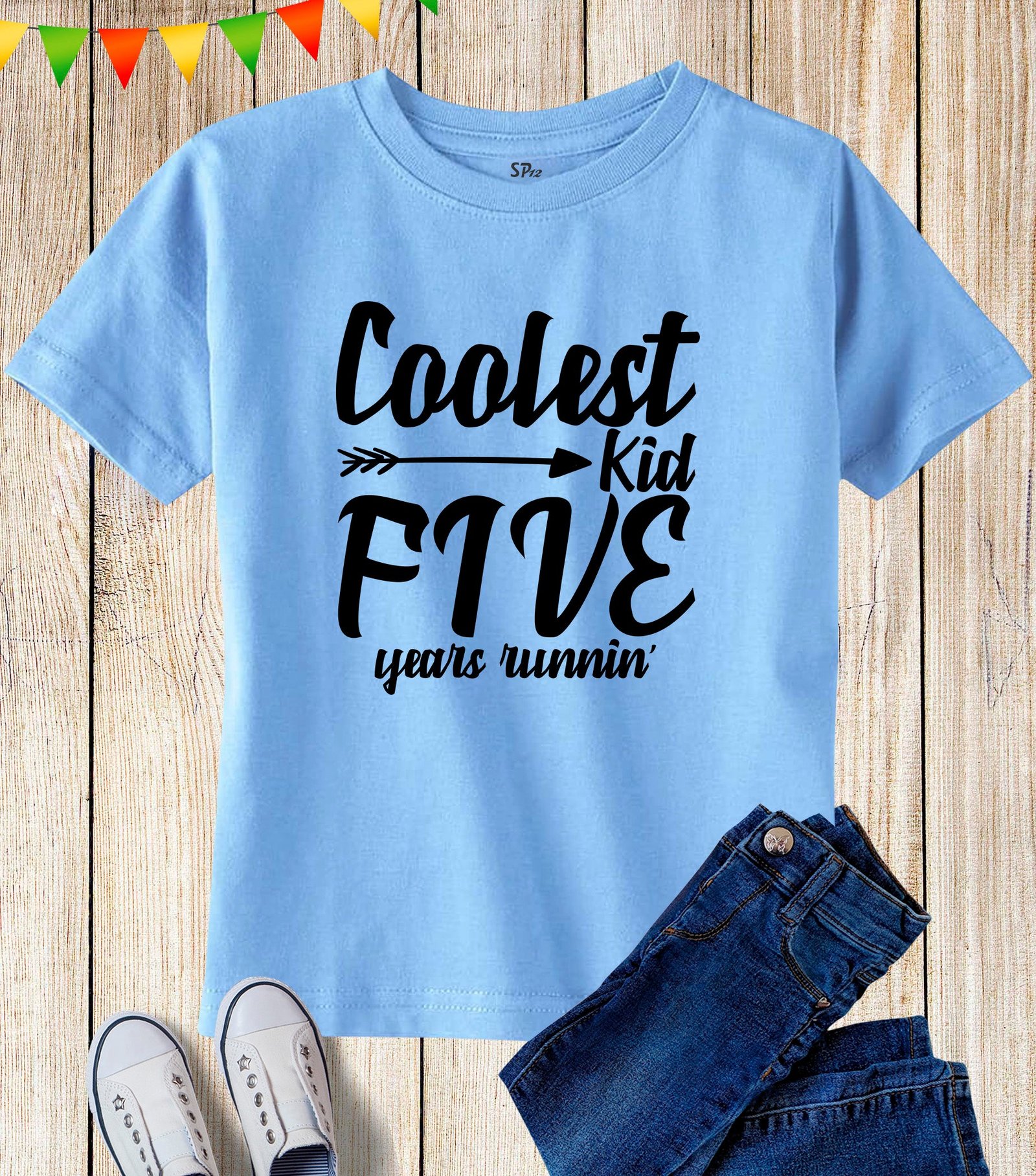 Coolest Kid Five Years Runnin' Birthday T Shirt