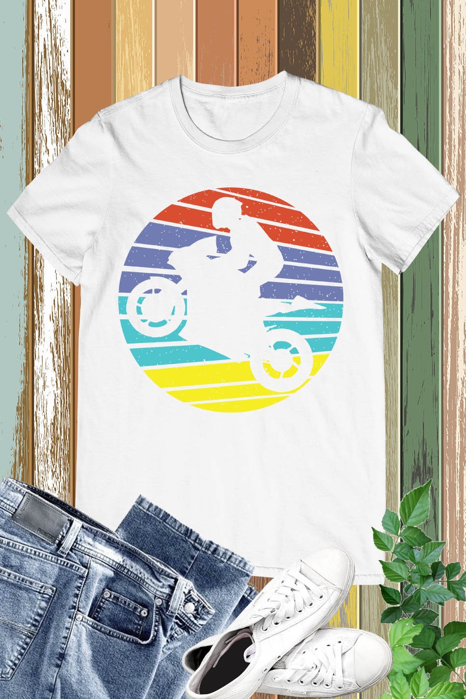 Cool Dirt Bike MotorBike Retro Cycle Shirt