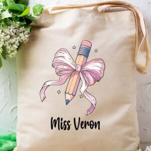 Coquetto Pencil Teacher Tote Bag