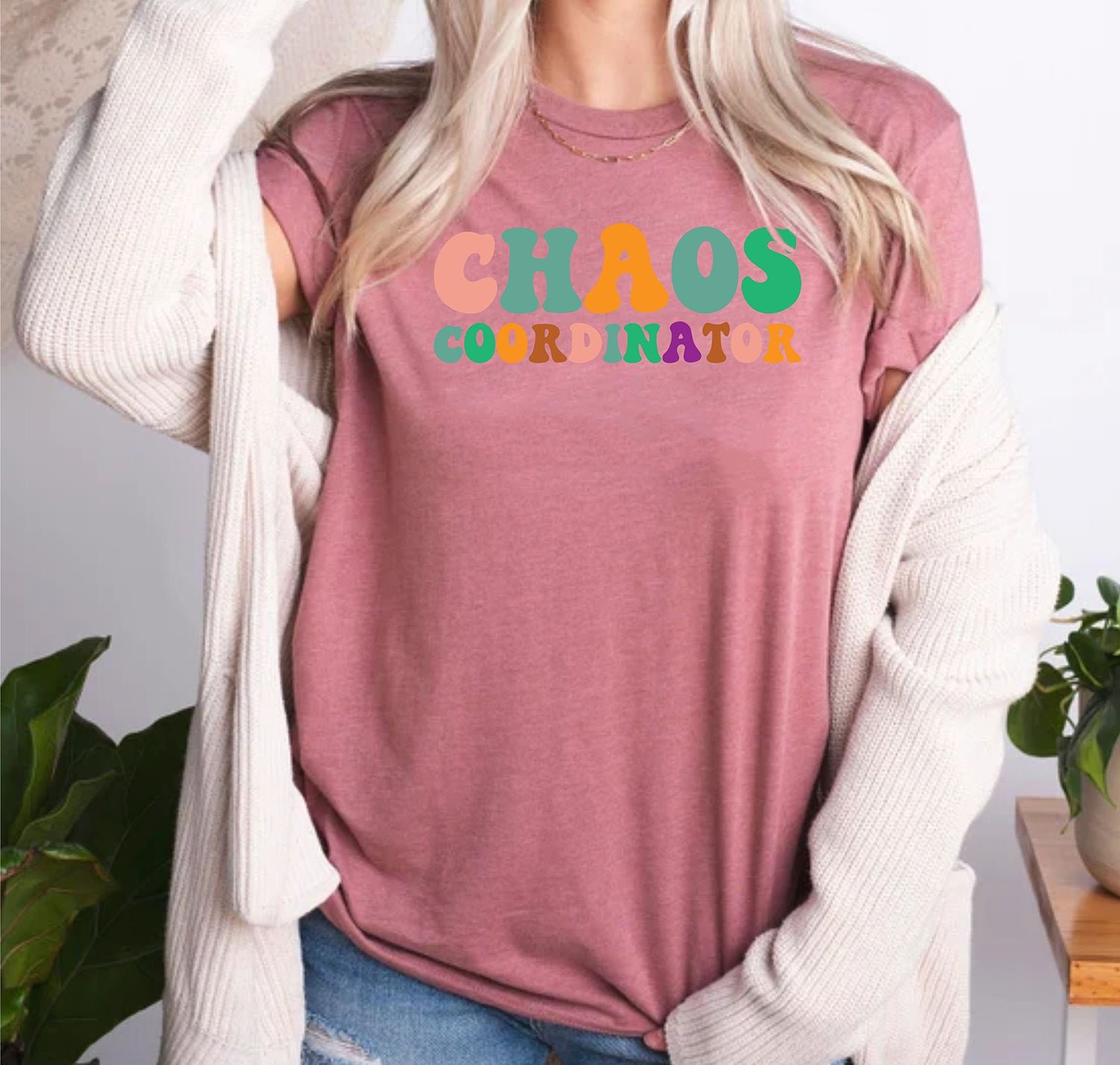 Chaos Coordinator Teacher Back to School Custom Teachers Day T-Shirt - Image 2