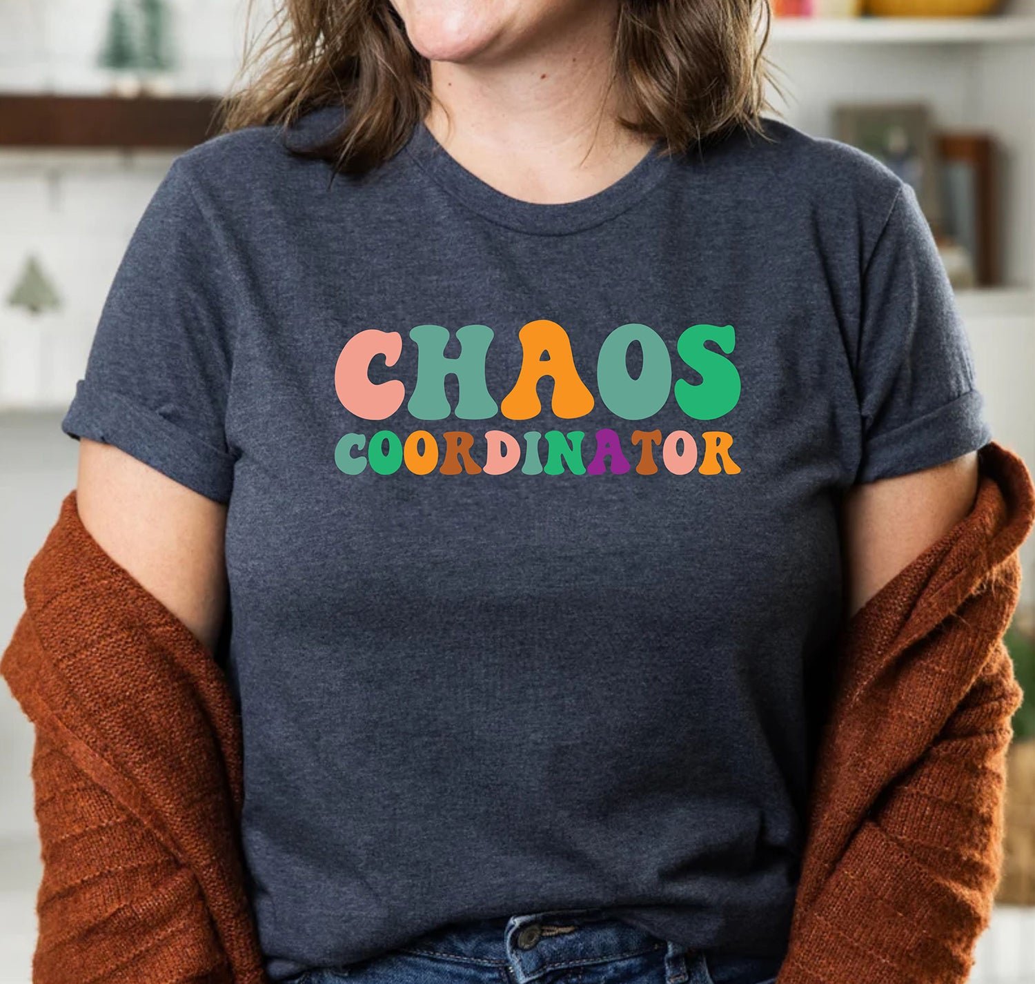 Chaos Coordinator Teacher Back to School Custom Teachers Day T-Shirt - Image 3