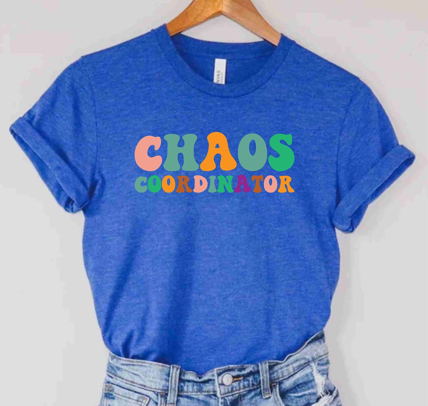 Chaos Coordinator Teacher Back to School Custom Teachers Day T-Shirt - Image 4