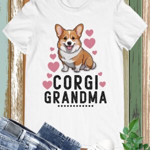 This Corgi Grandma Funny Dog Lover Shirt is perfect for any dog lover. With its unique design and comfortable fit, it is both stylish and practical. Show off your love for corgis and add this shirt to your wardrobe today!