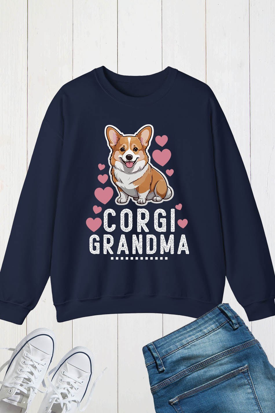Corgi Grandma Funny Dog Lover Sweatshirt - Image 6