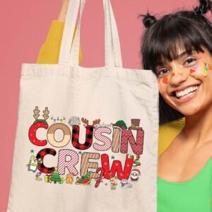 Cousin Crew Christmas tote   bag