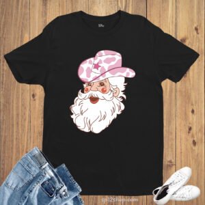 Cowboy Santa Christmas T Shirt
