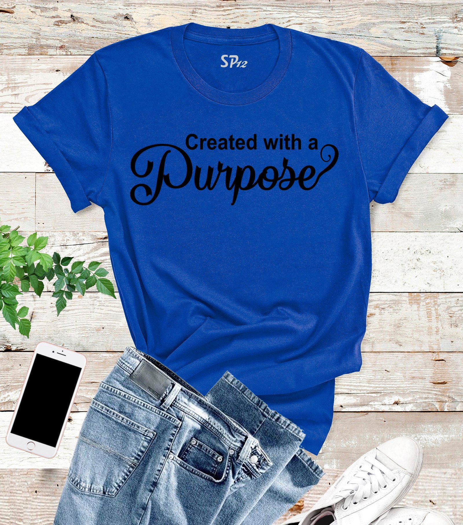 Created With A Purpose Christian T Shirt